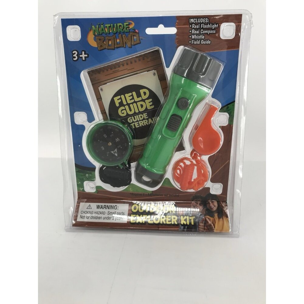 Nature Bound Outdoor Explorer Kit with Flashlight, Compass, Whistle, and‎ Guide